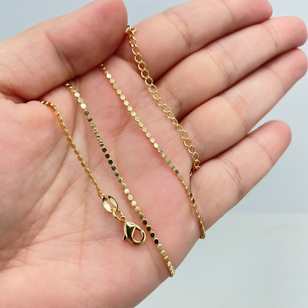 18k Gold Filled 1mm Specialty Dot Chain