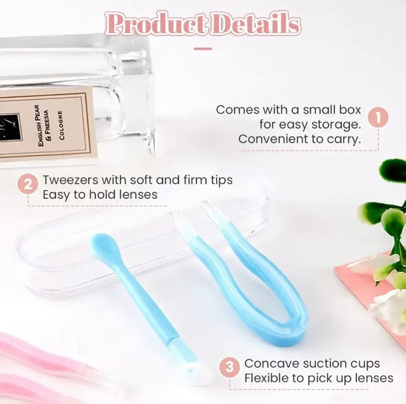 5 pcs Eye Care Contact Lenses Inserter Kit
