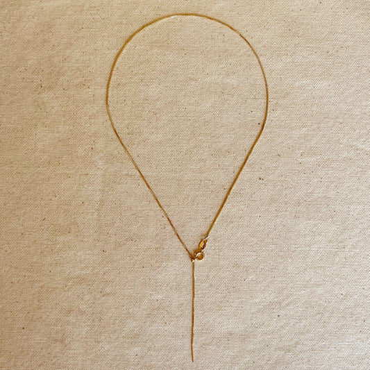 18K gold filled adjustable necklace for women – dainty minimalist gold chain with adjustable length for layering