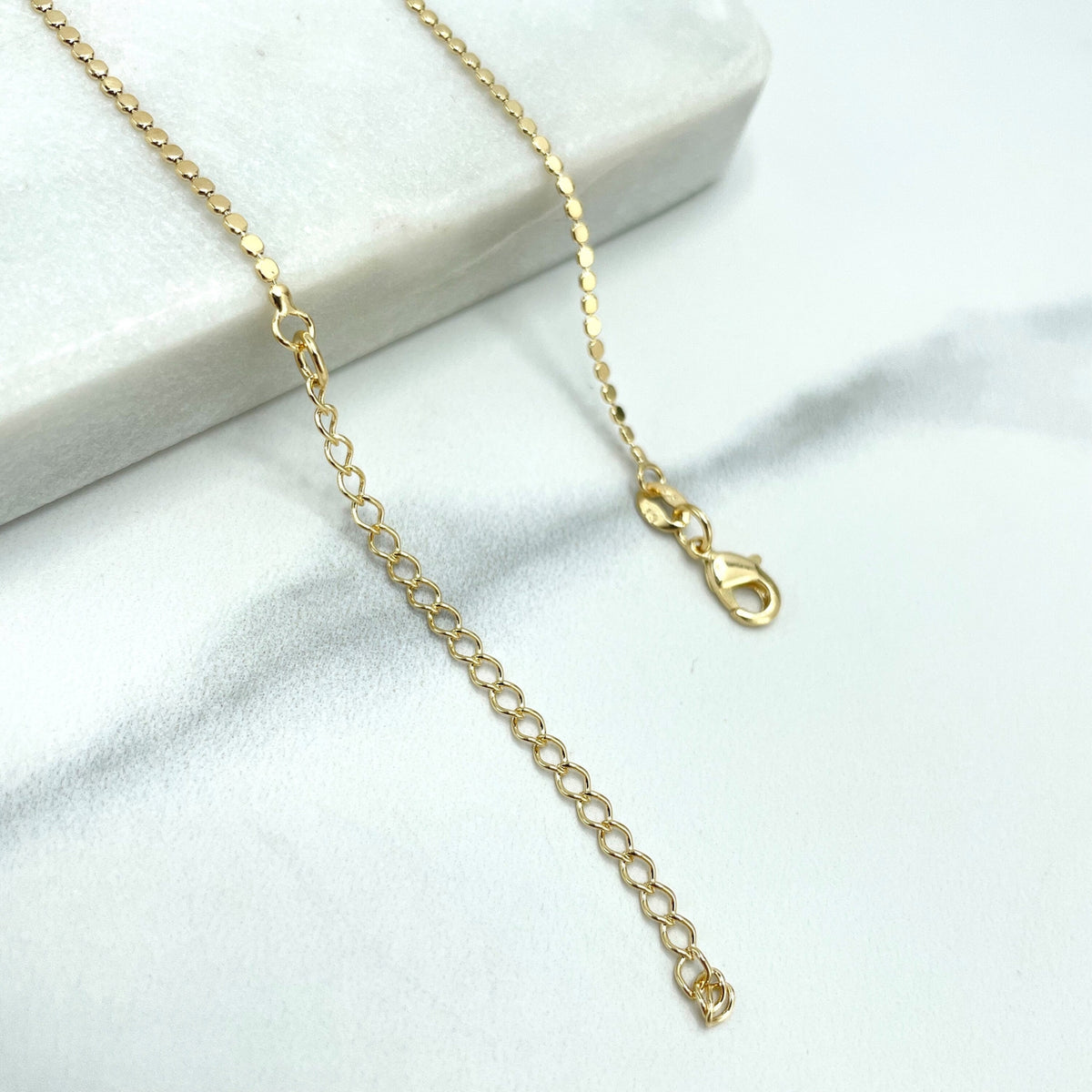 18k Gold Filled 1mm Specialty Dot Chain