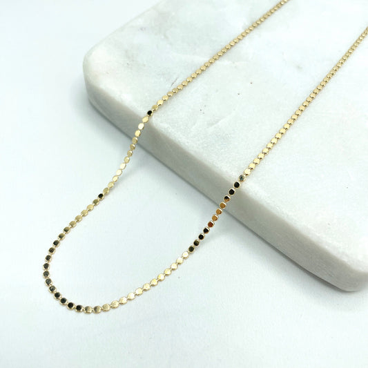18k Gold Filled 1mm Specialty Dot Chain