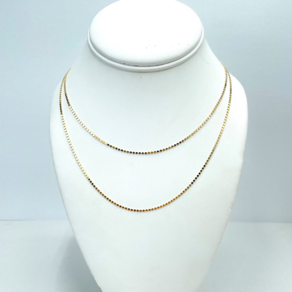 18k Gold Filled 1mm Specialty Dot Chain