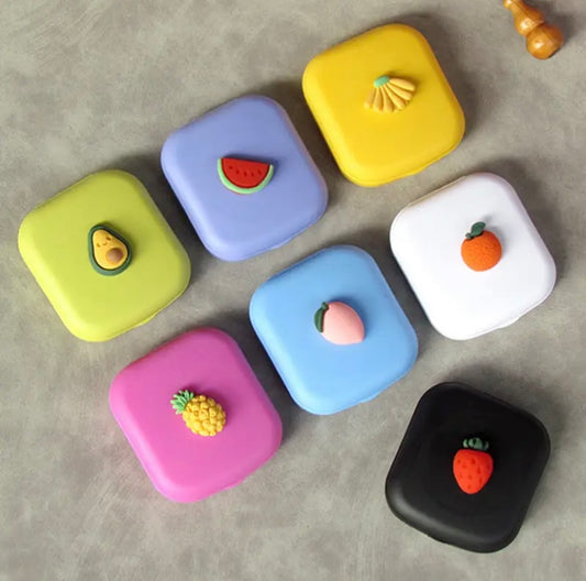 Cartoon Fruit Case Contact Lens Applicator Kit