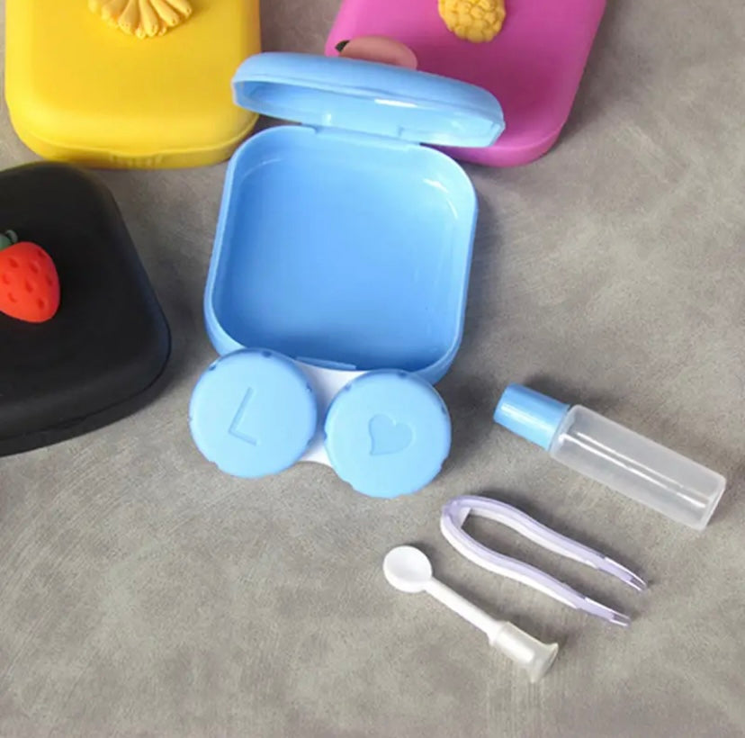 Cartoon Fruit Case Contact Lens Applicator Kit