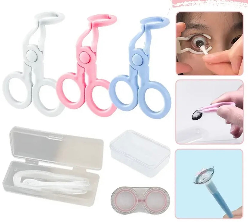 5 pcs Eye Care Contact Lenses Inserter Kit